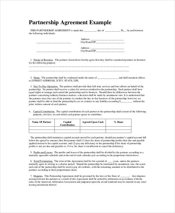 business partnership agreement template business partner agreement 
