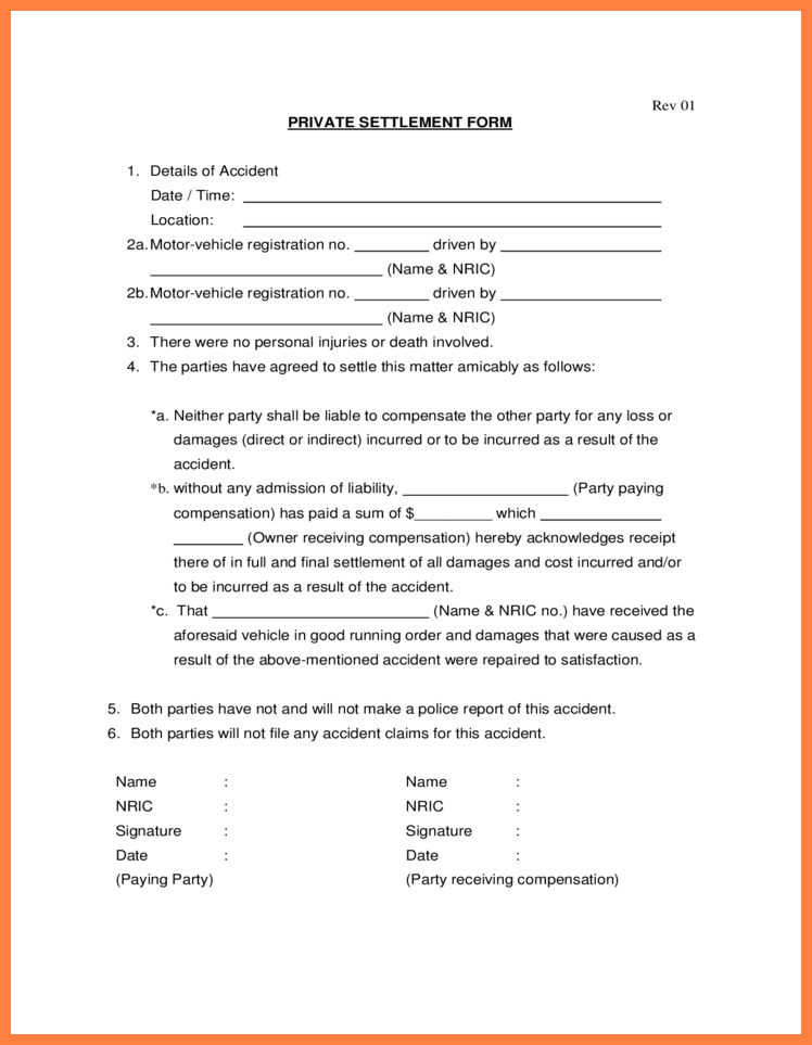 Settlement Form Auto Fill Online, Printable, Fillable, Blank 
