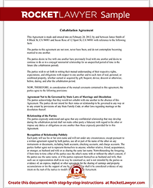 Cohabitation Agreement Contract Form (with Sample)