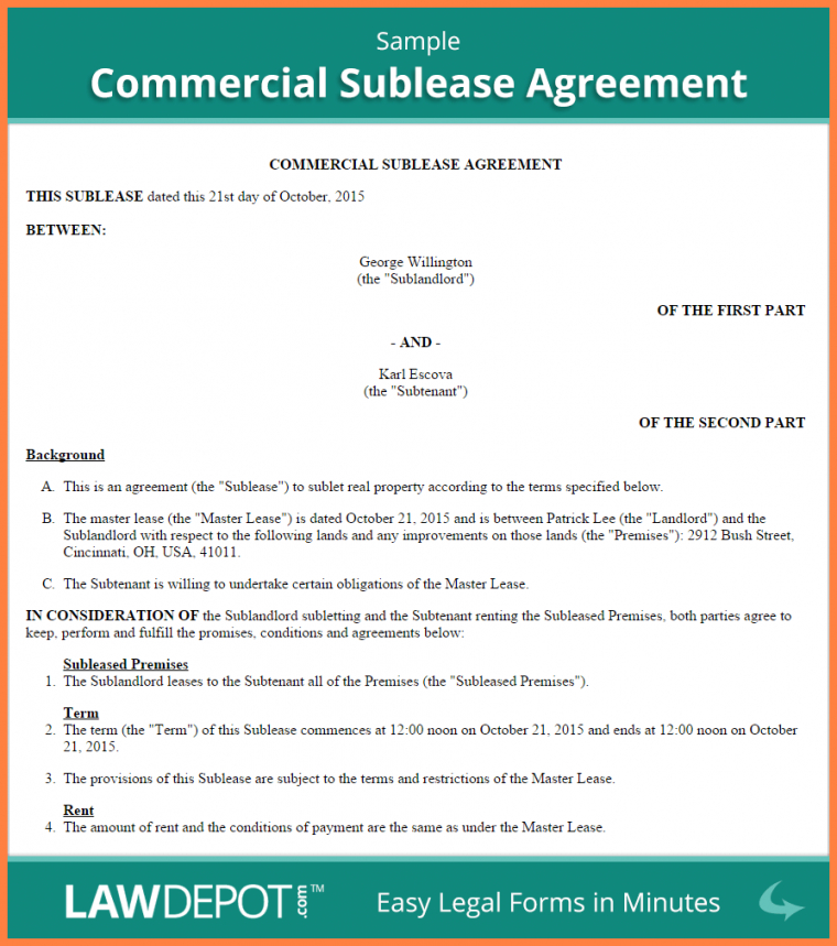 5+ Sample Lease Agreement For Commercial Property | Purchase Free 