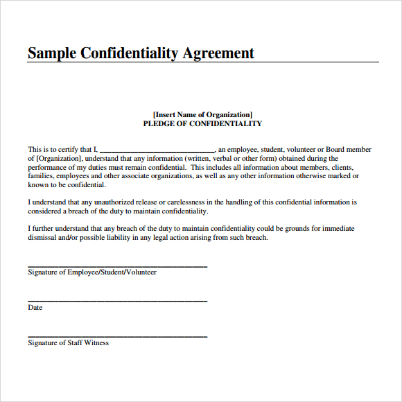 board member confidentiality agreement template free 