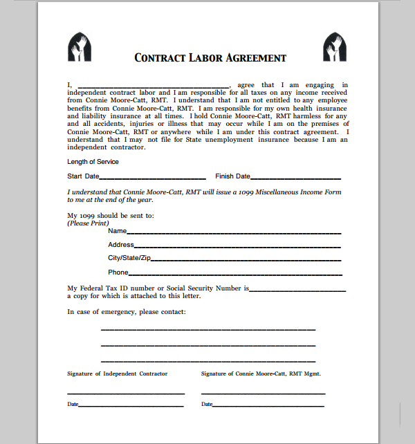 Contract Labor Agreement | Sample Contracts