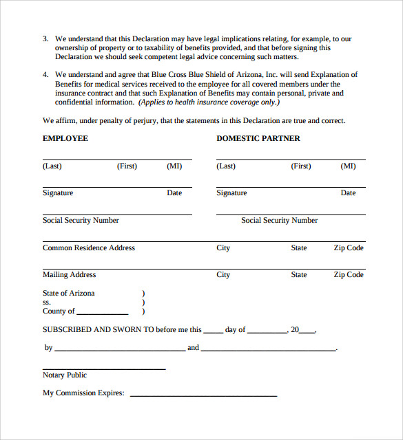 13 Domestic Partnership Agreements to Download | Sample Templates