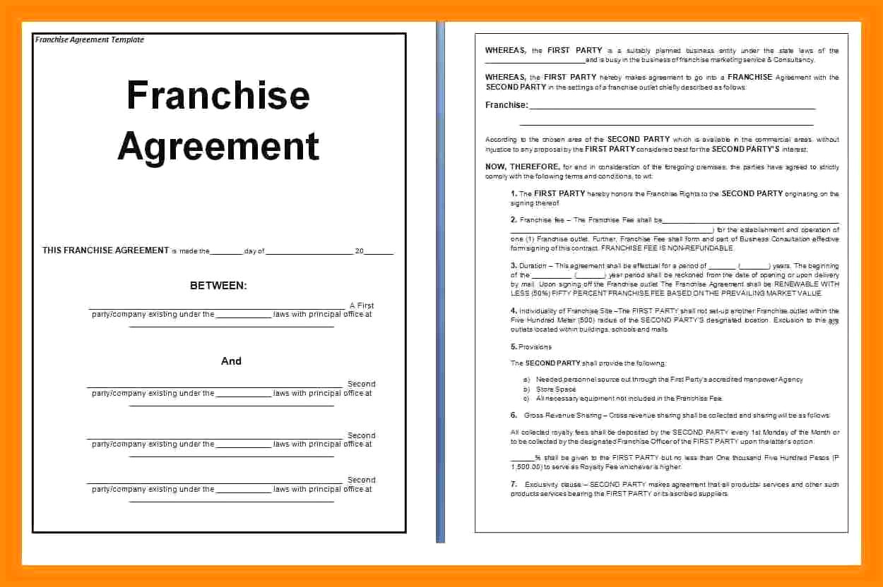 Franchise Agreement Sample 0 – bahamas schools
