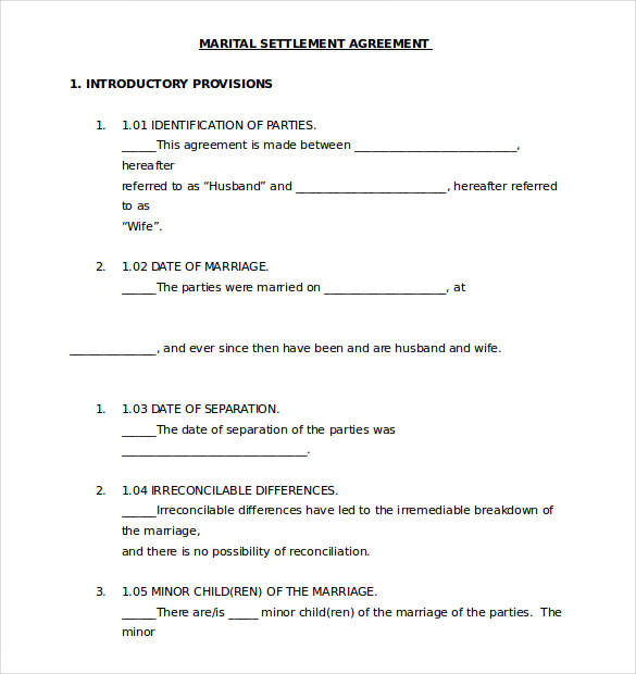 legal separation agreement template separation agreement template 