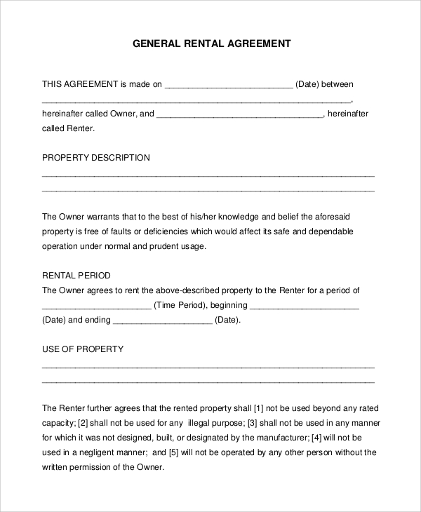 general lease agreement template general lease agreement template 