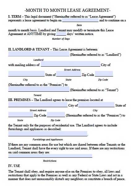 12 month tenancy agreement template free north carolina monthly 