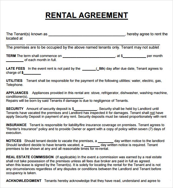 free house rental lease agreement templates home rental agreement 