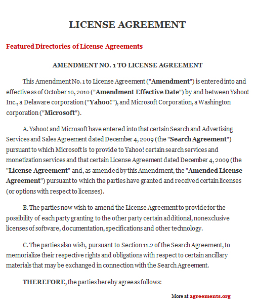 Non Exclusive Licensing Agreement Template Mikezitompc.com