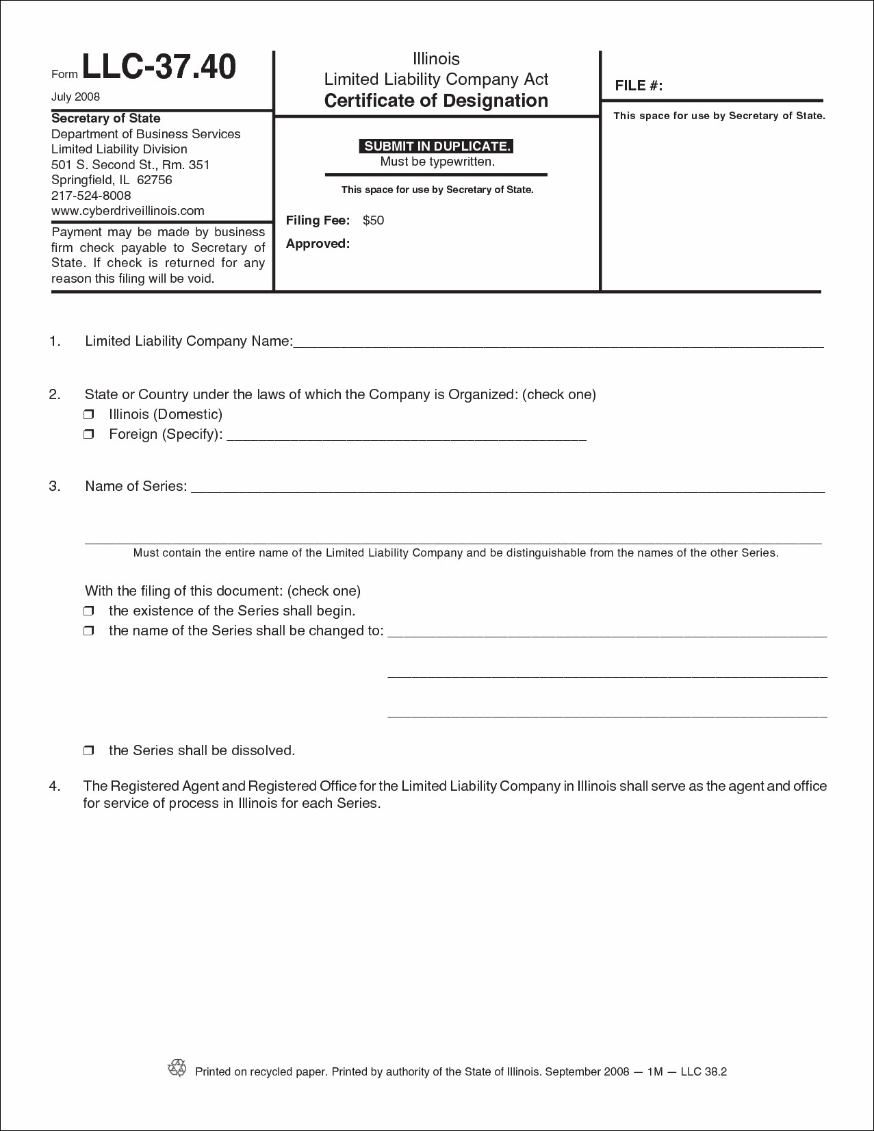 Illinois Multi Member LLC Operating Agreement Form | eForms – Free 