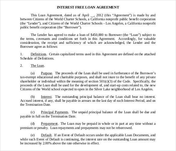 Loan Agreement Itemization Elegant 14 Luxury Loan Agreement Pdf 