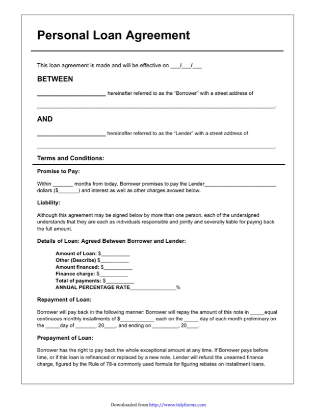 simple loan agreement template doc personal loan agreement form 