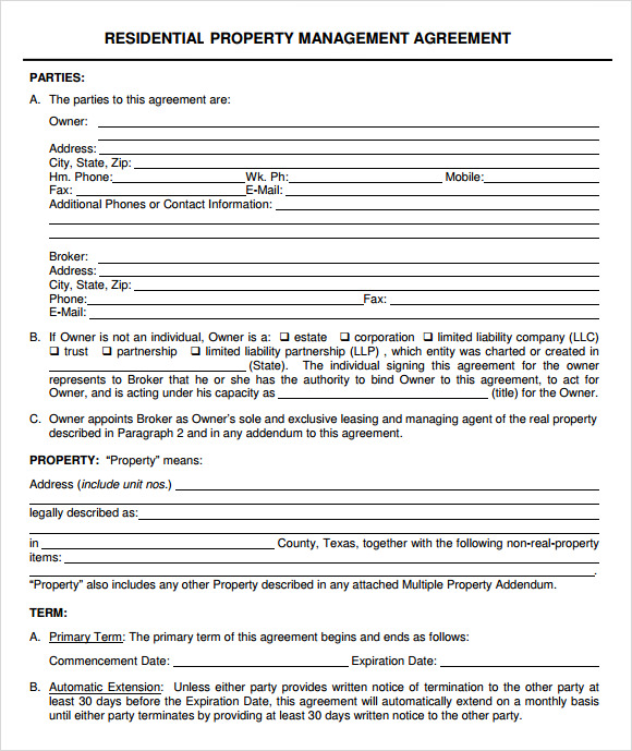 30 DAY NOTICE TO TERMINATE PROPERTY MANAGEMENT AGREEMENT PDF 
