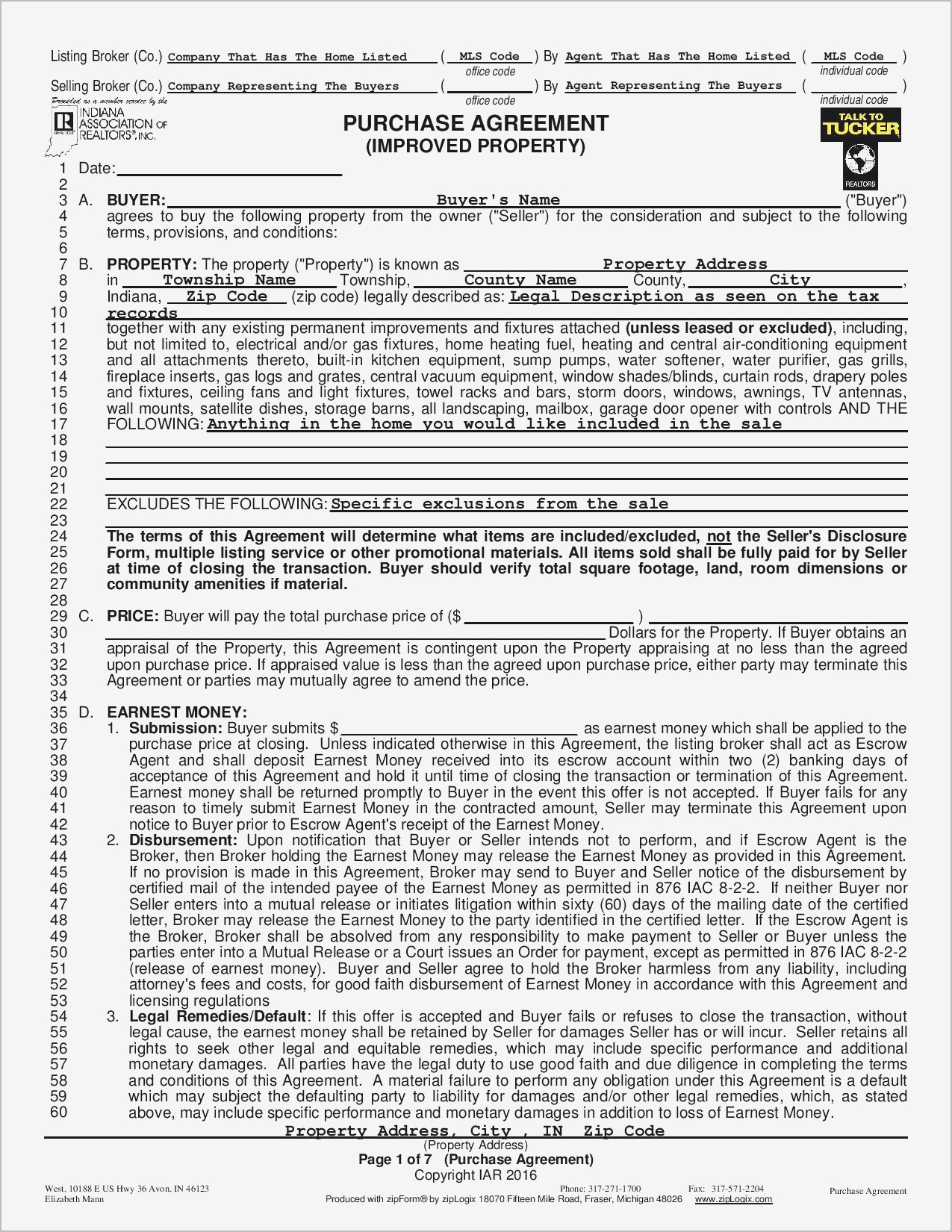 Real Estate Purchase Agreement Michigan Pdf format | Business Document