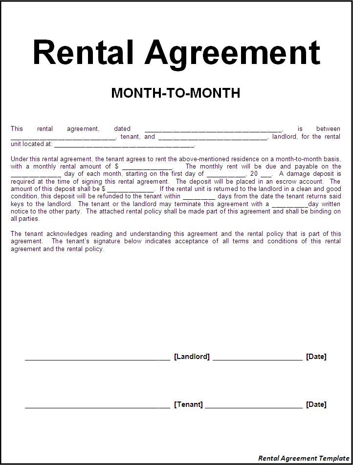 rental contract template free printable sample rental lease 
