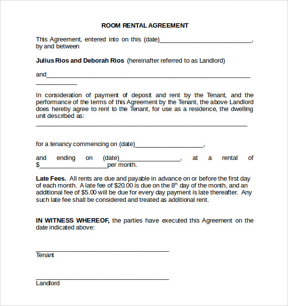 room rental agreement california template room rental agreement 
