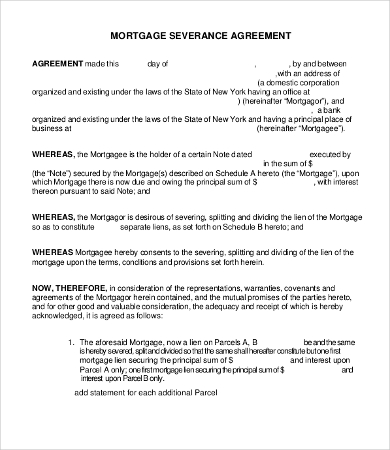 Severance Agreement Templates 9+Free Word, PDF Documents 