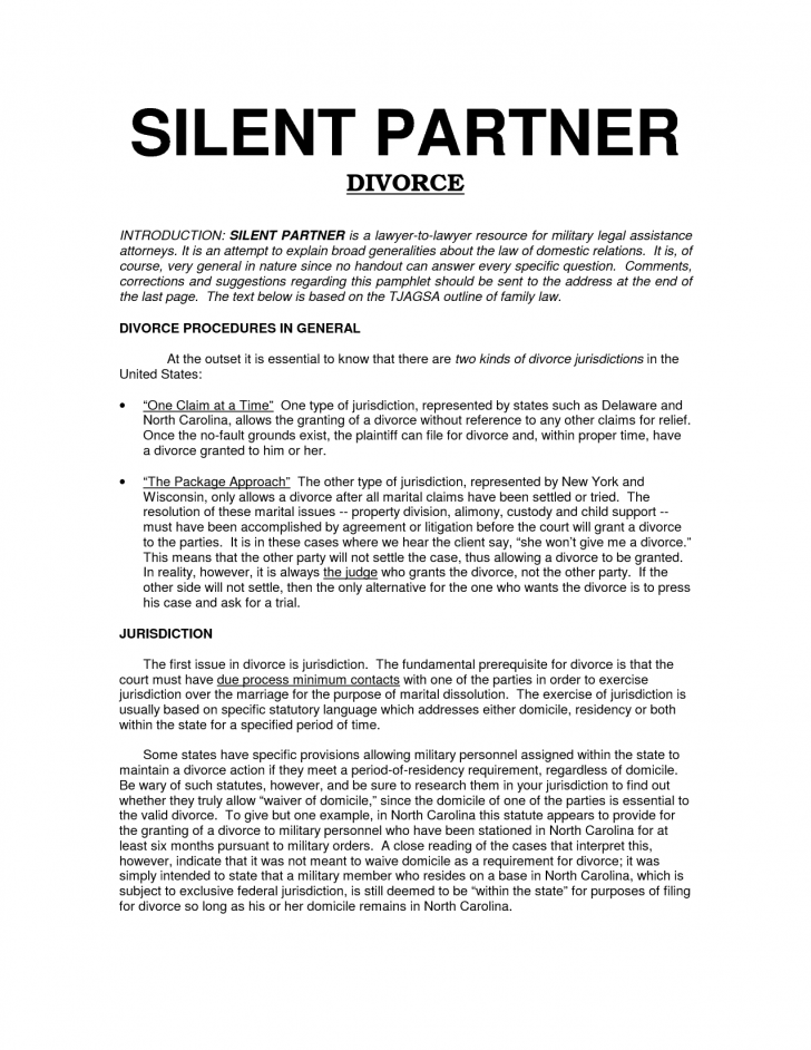 free silent partnership agreement template free silent partner 
