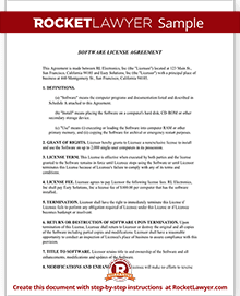 Software License Agreement Template (Form with Sample)