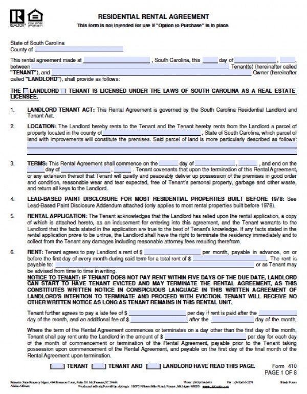 free residential lease agreement template pdf free residential 