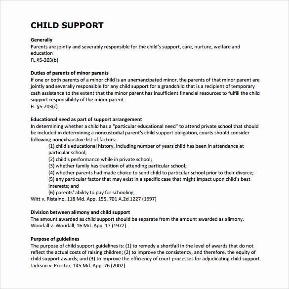 Sample Agreement Letter Between Parents Lovely Voluntary Child 