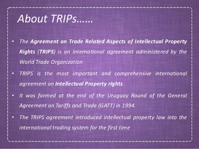 TRIPs agreement WTO