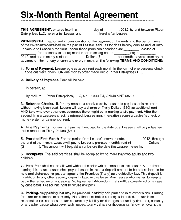 bailment agreement template sample month to month lease agreement 