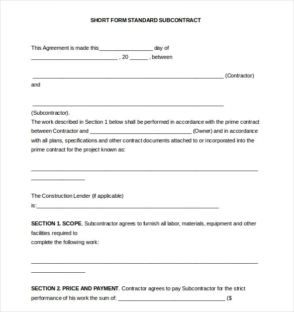 AIA A401 Standard Form of Agreement Between Contractor 