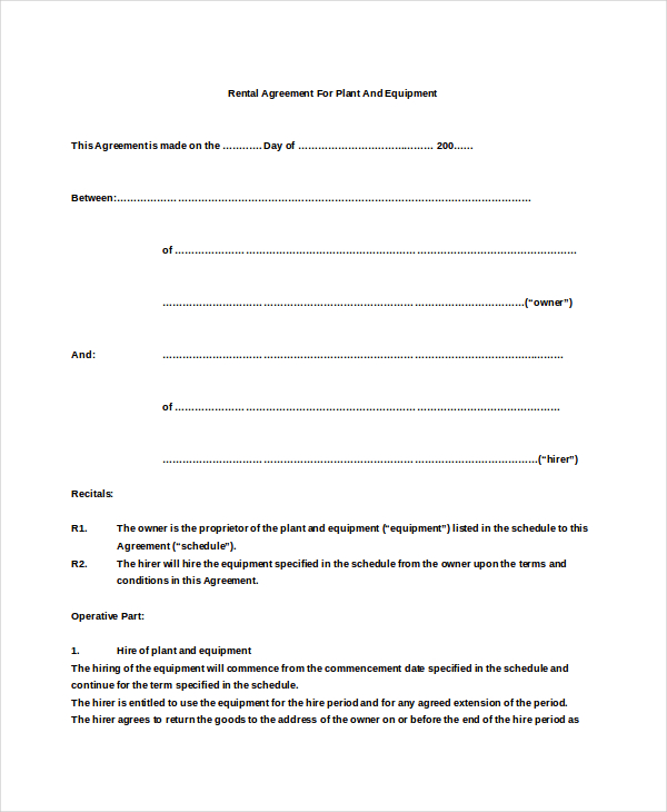 simple rental agreement format Akba.katadhin.co