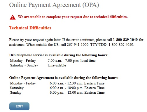Is the IRS Online Payment Agreement Site Down? Absolute Computers