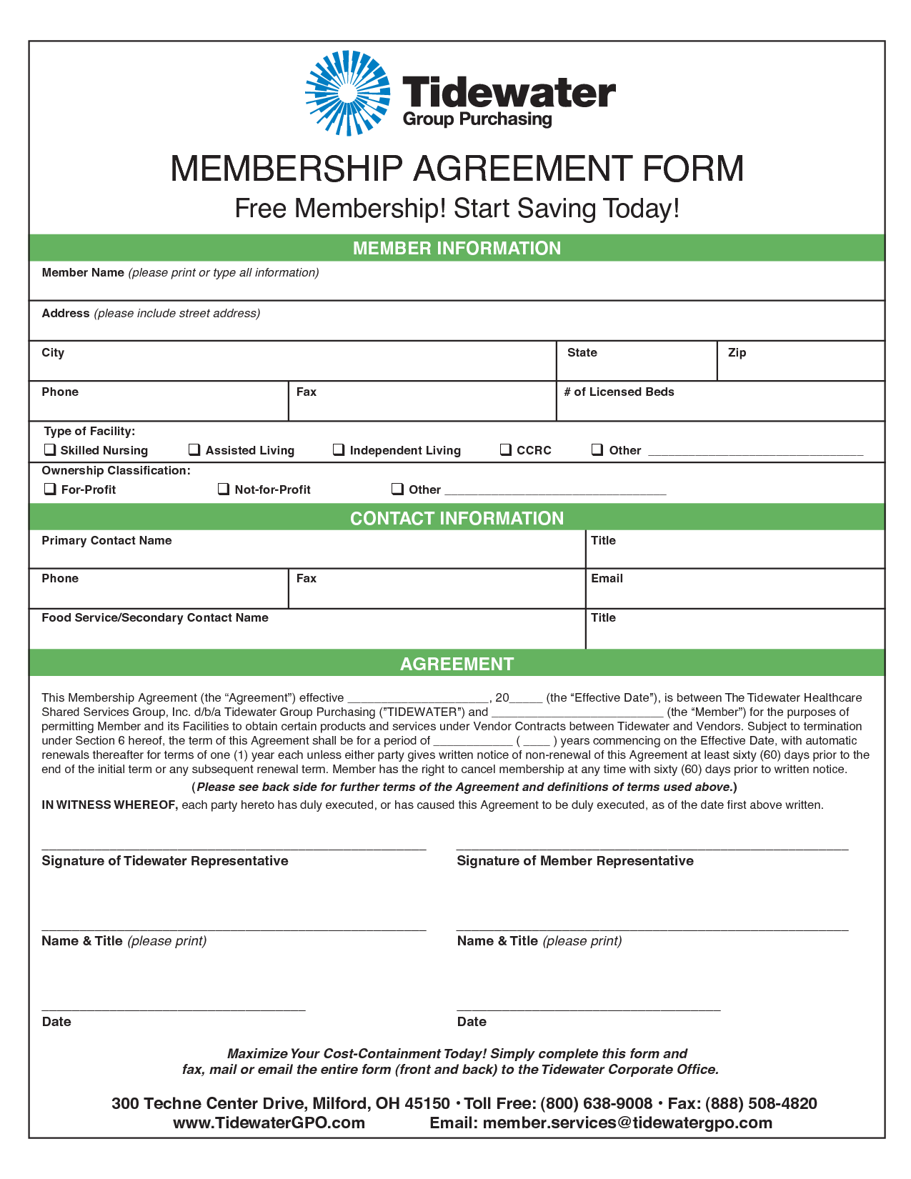 Membership Agreement Template Invitation Templates membership 