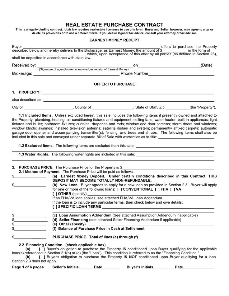 Ohio Residential Purchase Agreement Pdf New 1076 Best Images About 