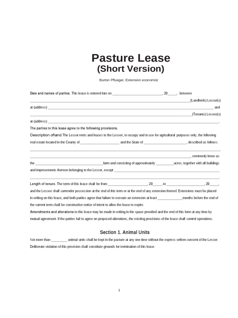 sample barn/farm lease or rent agreement Google Docs