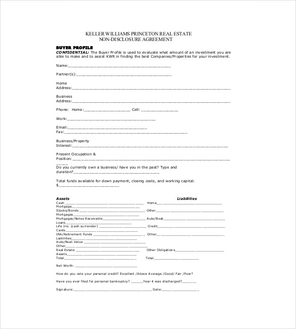 Non Disclosure Agreement Template – 14+ Free Word, Excel, PDF 
