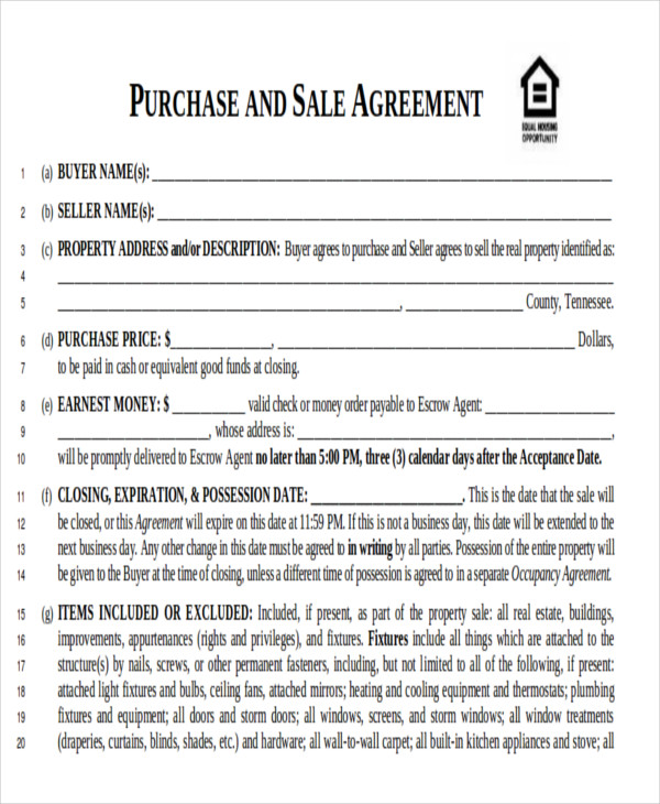 8+ Real Estate Bill of Sale | Sample Templates
