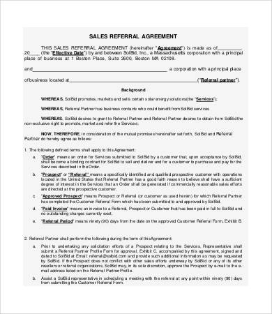 Referral Agreement Templates 9+ Free PDF Documents Download 