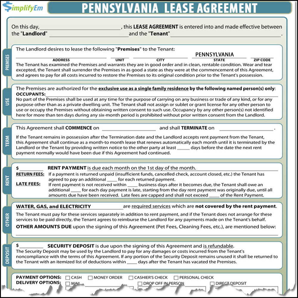 Pennsylvania Lease