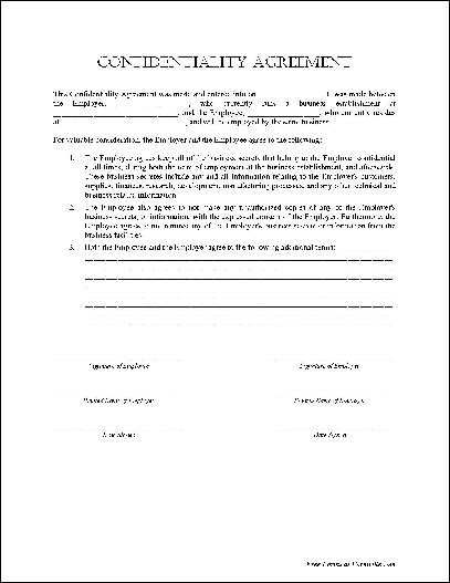 basic non disclosure agreement template confidentiality agreement 