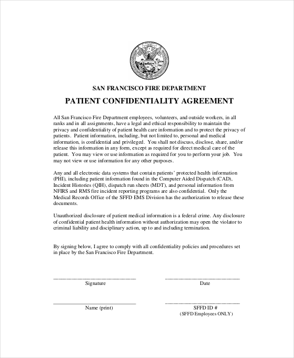 11+ Basic Confidentiality Agreement Templates – Free Sample 