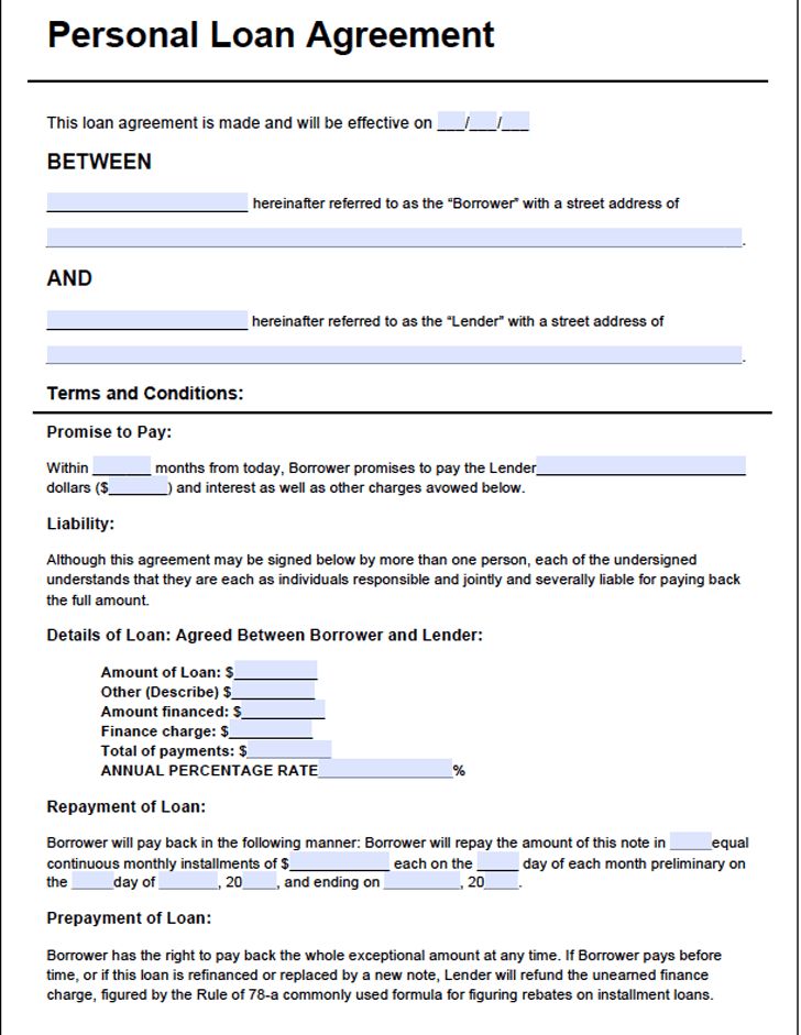 simple personal loan agreement template loan agreement template 