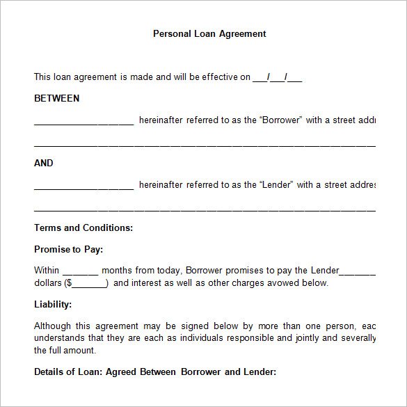 simple personal loan agreement template simple loan agreement 
