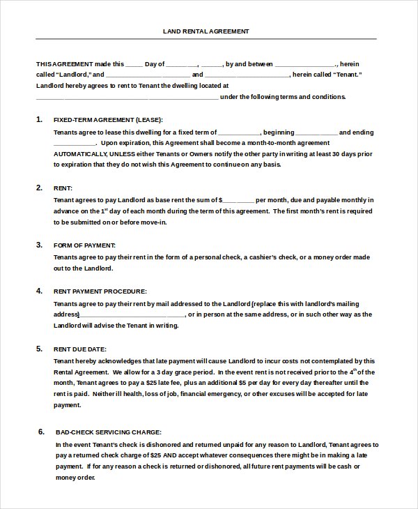 simple one page lease agreement template simple rental agreement 
