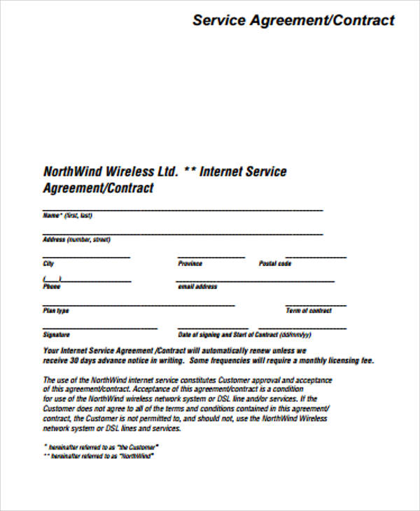 15+ Simple Service Contract Samples | Sample Templates