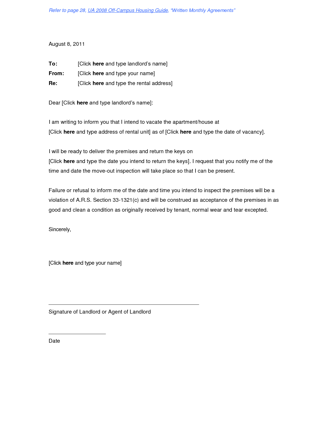 end of lease letter to landlord Akba.katadhin.co